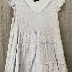 HYFVE Light Blue Ruffle Dress